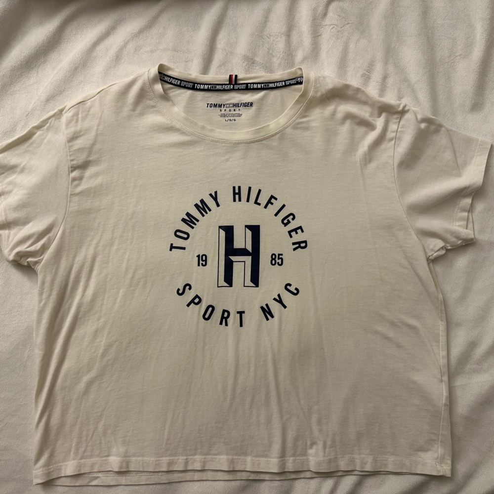 Tommy Hilfiger Cream Sport NYC Tee